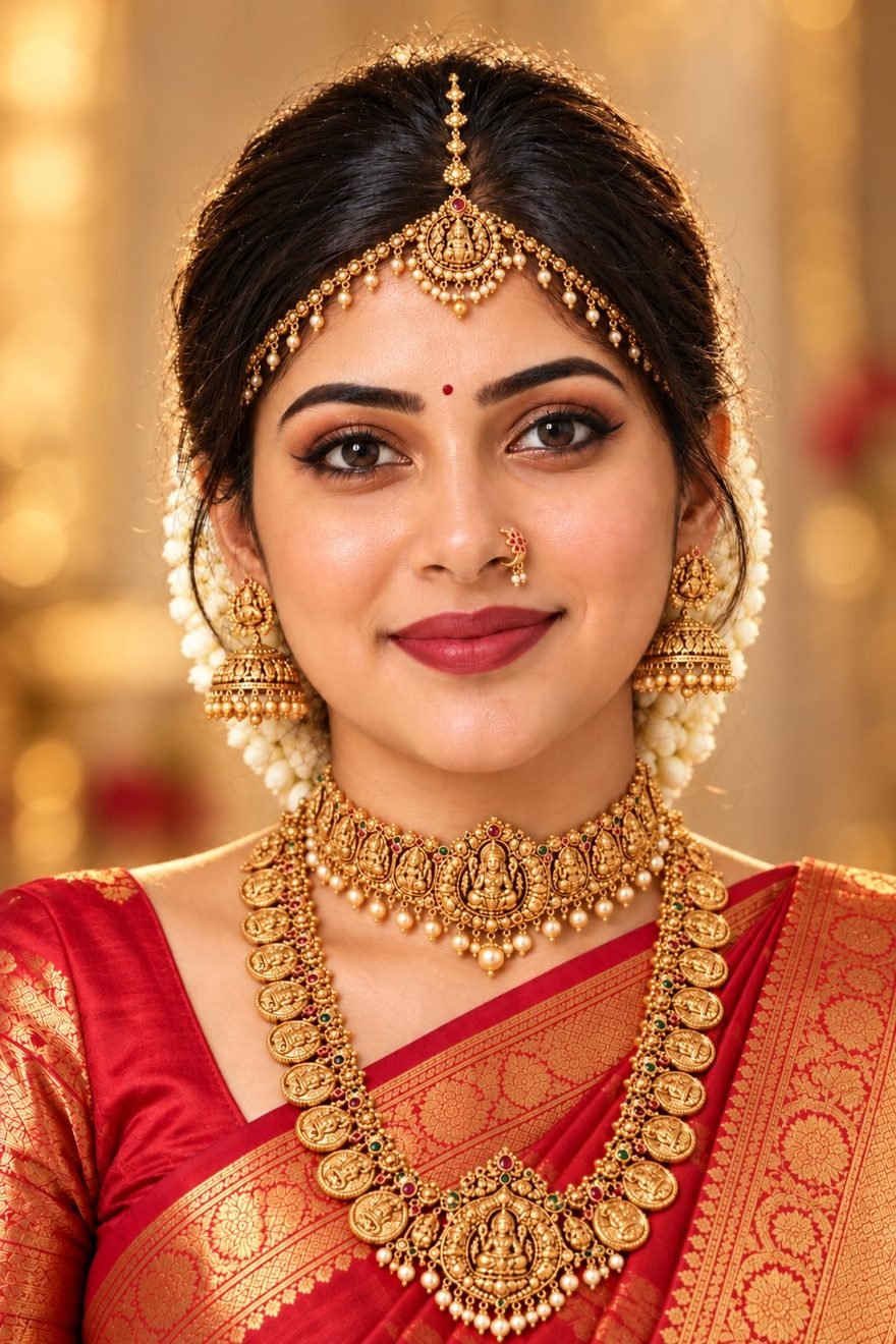 Bride before applying cream